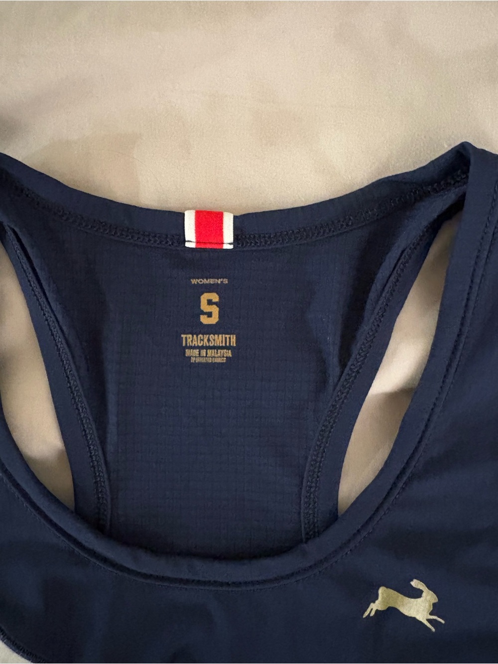 Tracksmith Women’s Navy Van Cortlandt Running Tank Top - Picture 2 of 4